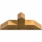 Ekena Millwork Portland Rough Sawn Timber Gable Bracket, Western Red Cedar, 36"W x 15"H x 6"D x 6"F, 10/12 Pitch GBW036X15X0606POR00RWR - alternate 2